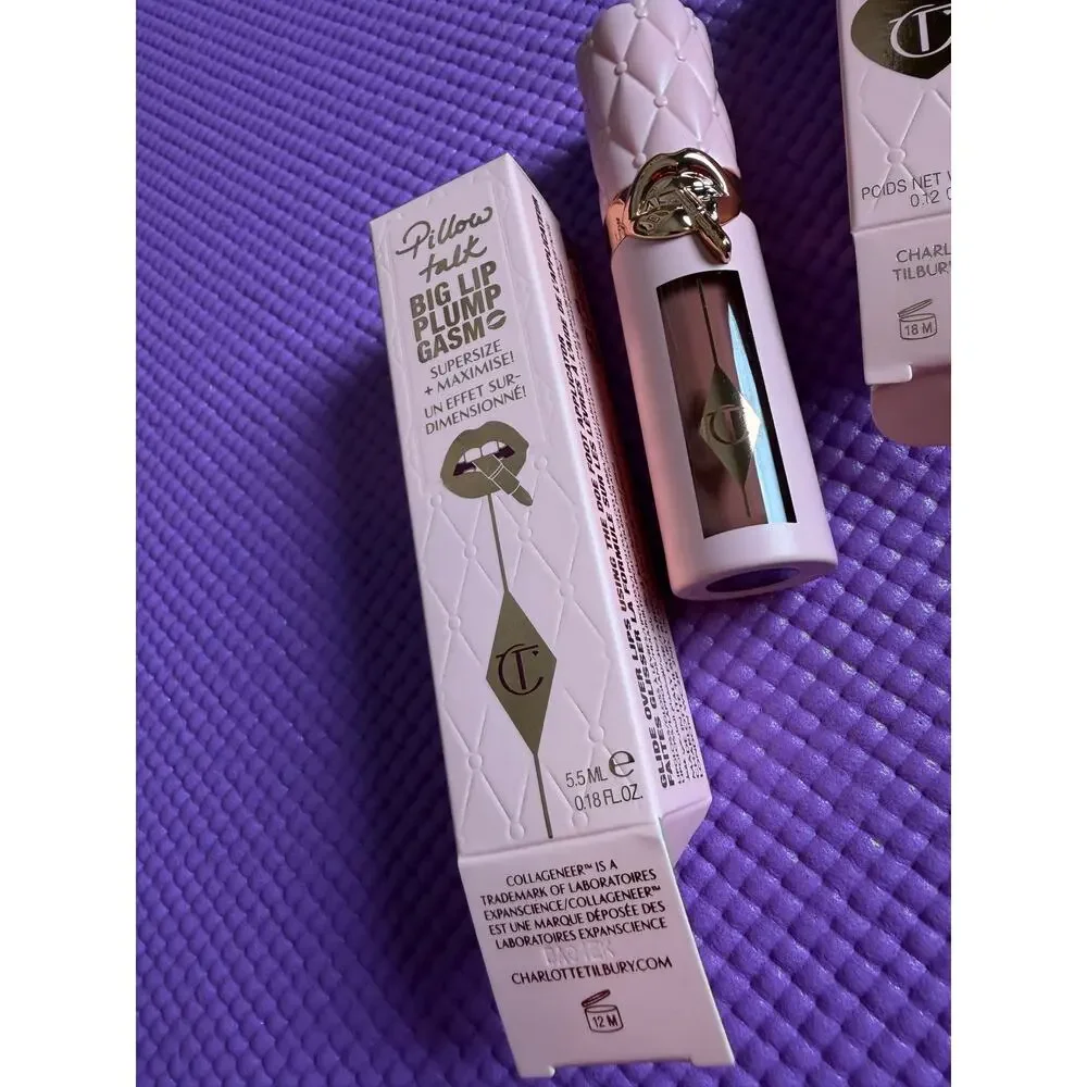 New Charlotte Tilbury Bundle Pillow Talk Gloss Lipstick Makeup Lot